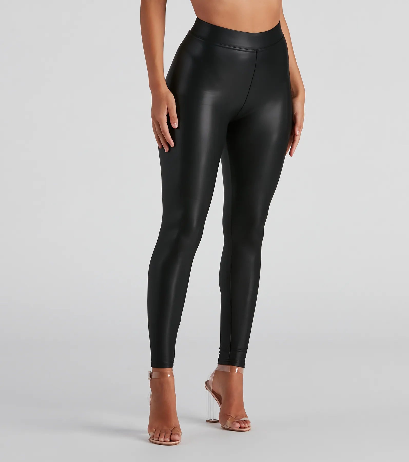 Great Deal Can't Help It PU Leggings