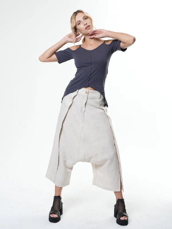 Discount Days Summer Linen Harem Pants