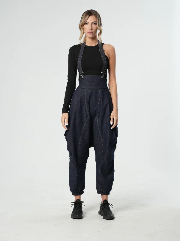 Reduced Prices Oversize Dark Denim Jumpsuit