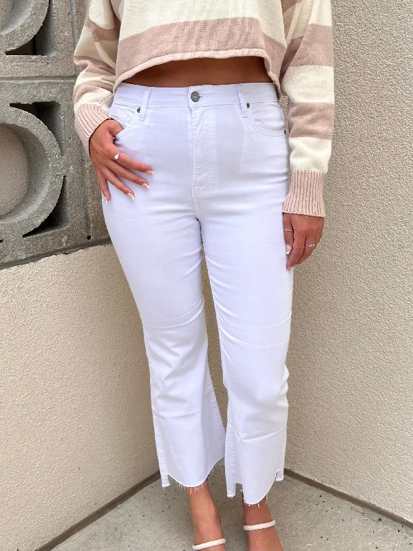Flash Sale BLAKE CROP JEANS IN WHITE