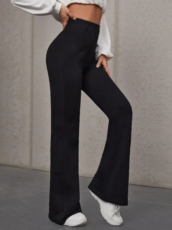 Weekend Shopping Extravaganza Casual Plain High Waist Long Women Pants
