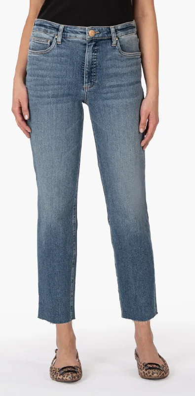 Final Clearance Kut Rachael High Rise Fab Ab Mom Jean