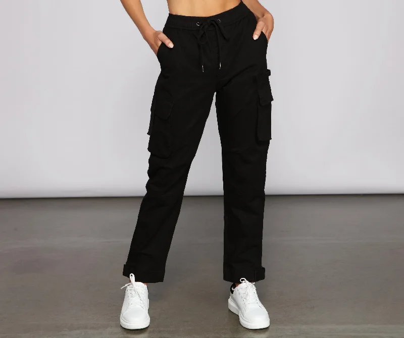 Savings Galore Casual-Chic Cargo Joggers