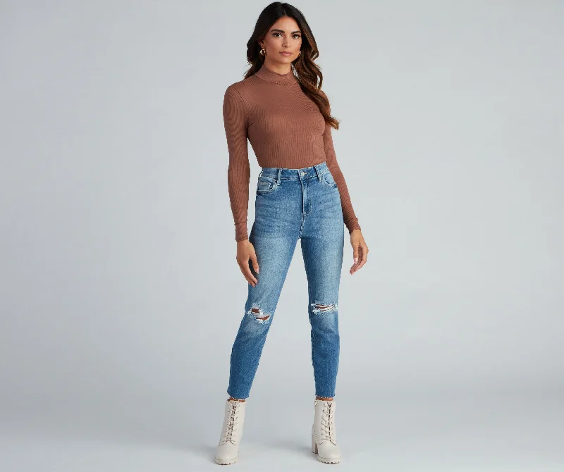 Weekend Flash Sale Trendy Everyday High-Rise Skinny Jeans