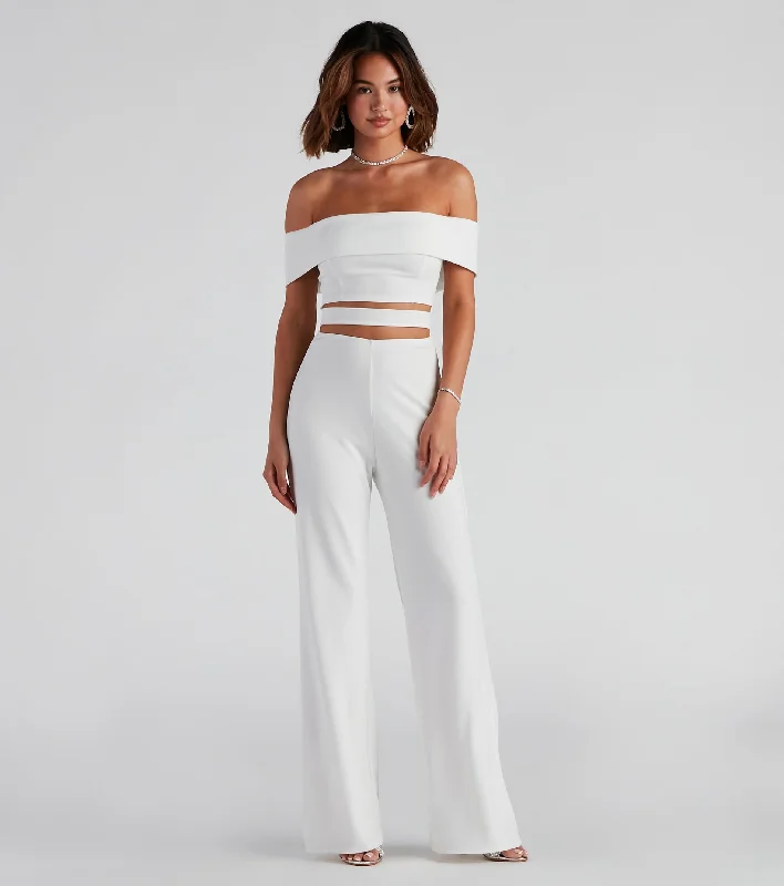 Weekend Specials to Enjoy Elevated Style Off-The-Shoulder Jumpsuit