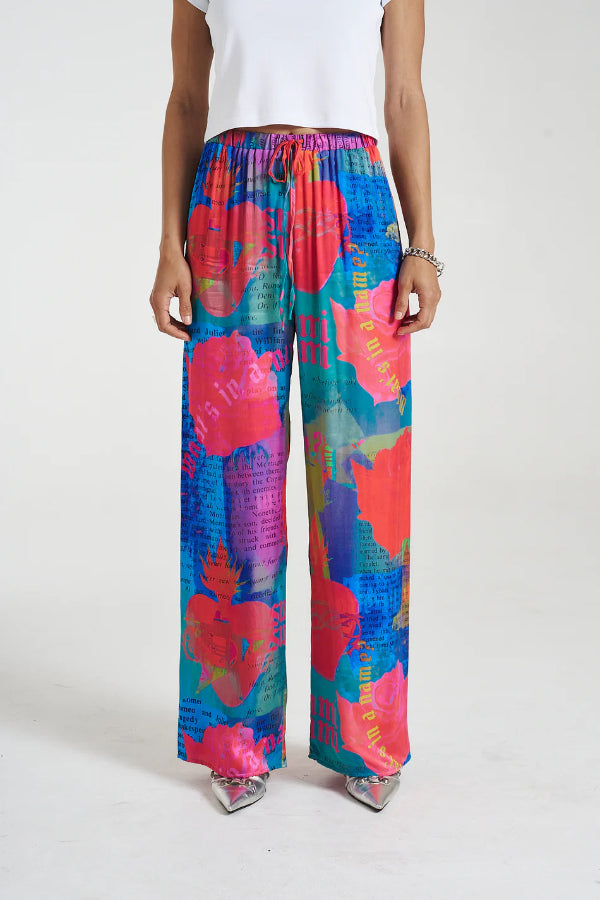 Extra Discount Elastic Waist Pants O, Romeo