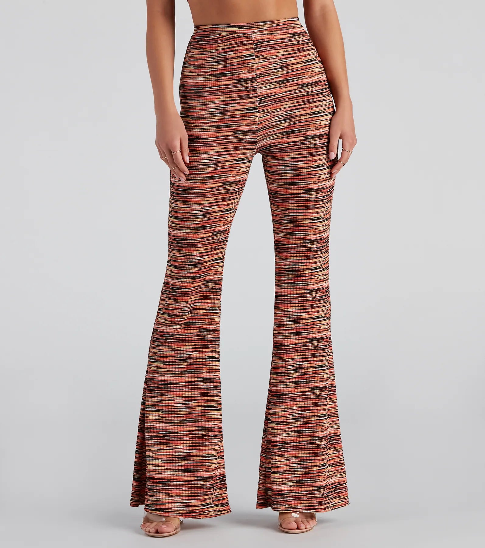 Final Clearance Sassy Knits Flare Pants