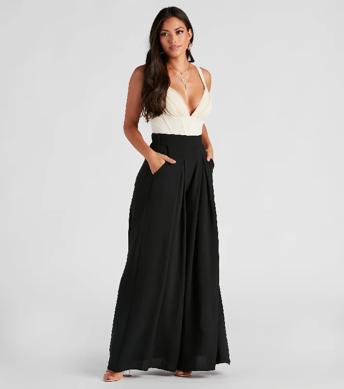Super Bargain Downtown Nights Wide-Leg Pants