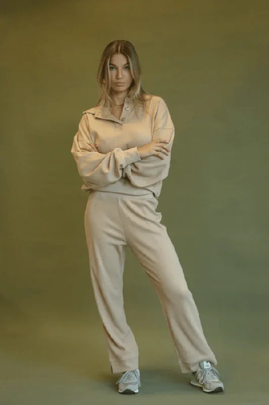Big Savings Waffle Straight Leg Pant Coffee