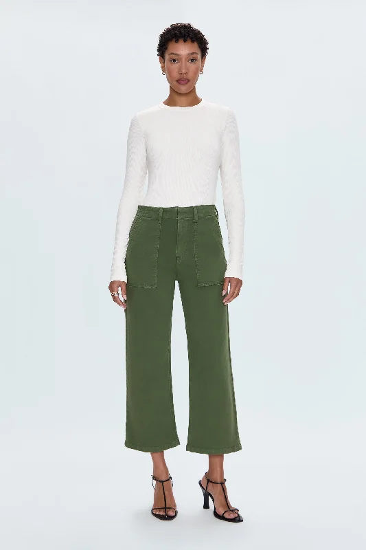 Blowout Deals Sophia Wide Leg Pant - Basil