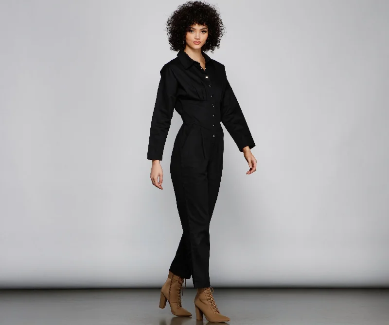 Major Savings Go With It Utility Jumpsuit