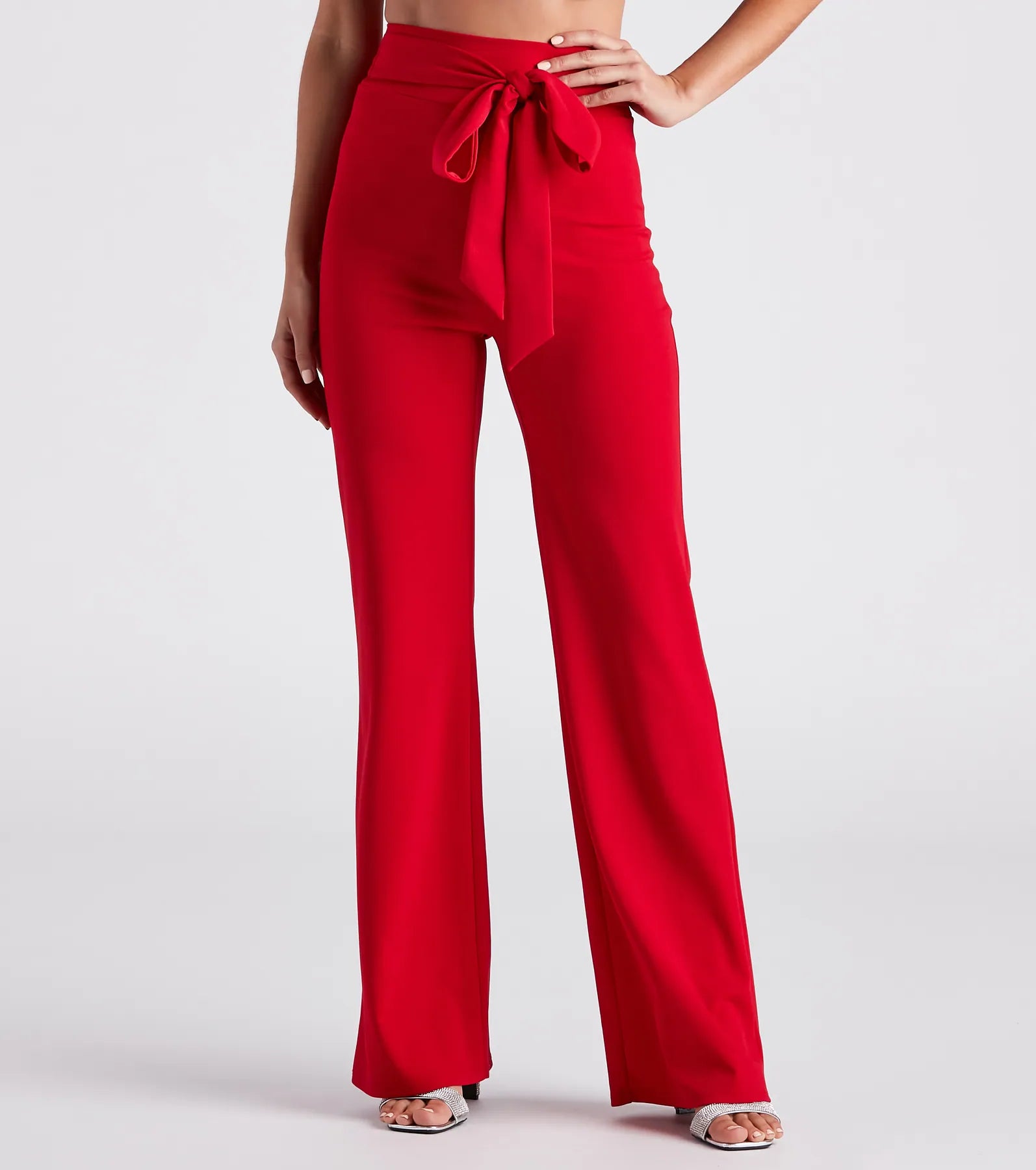 Extra Discount Sealed With Style Tie-Front Pants