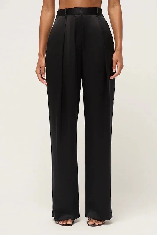 Deal of the Day Relaxed Silk Boy Pant Black