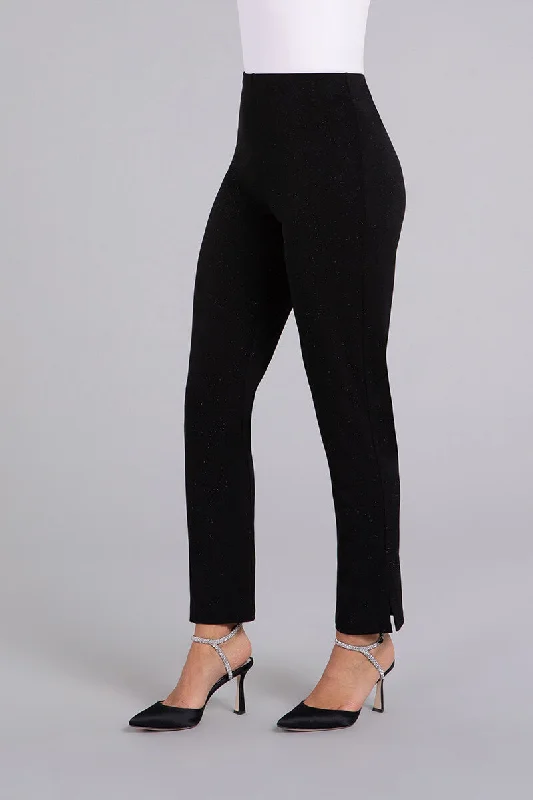Savings Galore Narrow Pant Midi | Black Sparkle