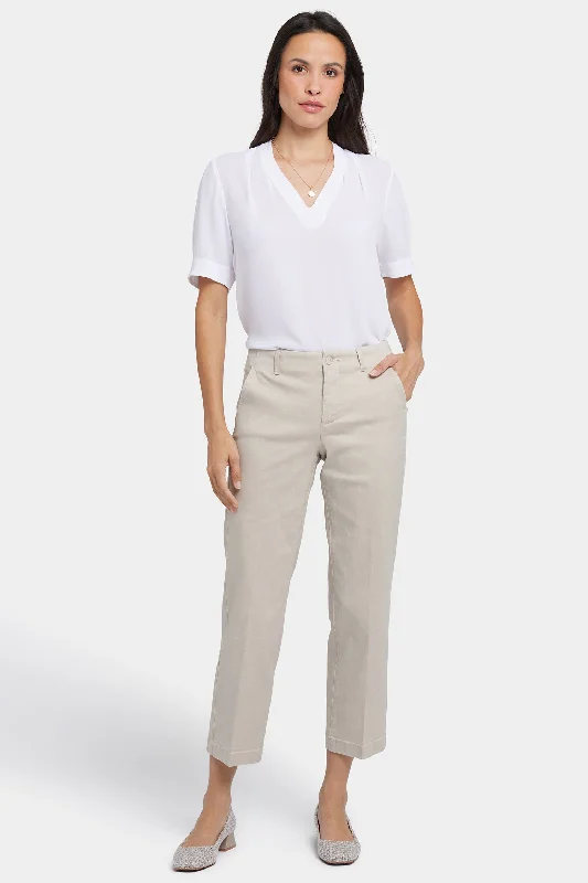 New Arrival Marilyn Straight Ankle Pants - Feather