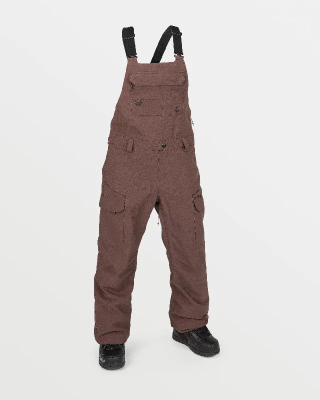 Price Slash Womens Creston 3D Stretch Bib Overalls - Mahogany
