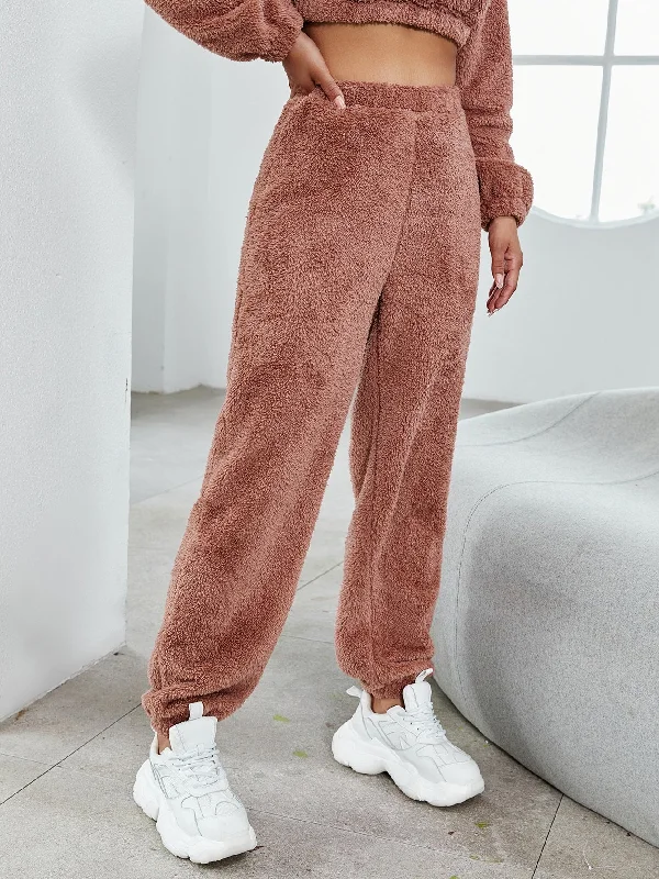 While Supplies Last Casual Plain Natural Long Women Pants