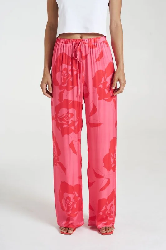 Weekend Savings Fiesta Elastic Waist Pants A Rose By Any Other Name