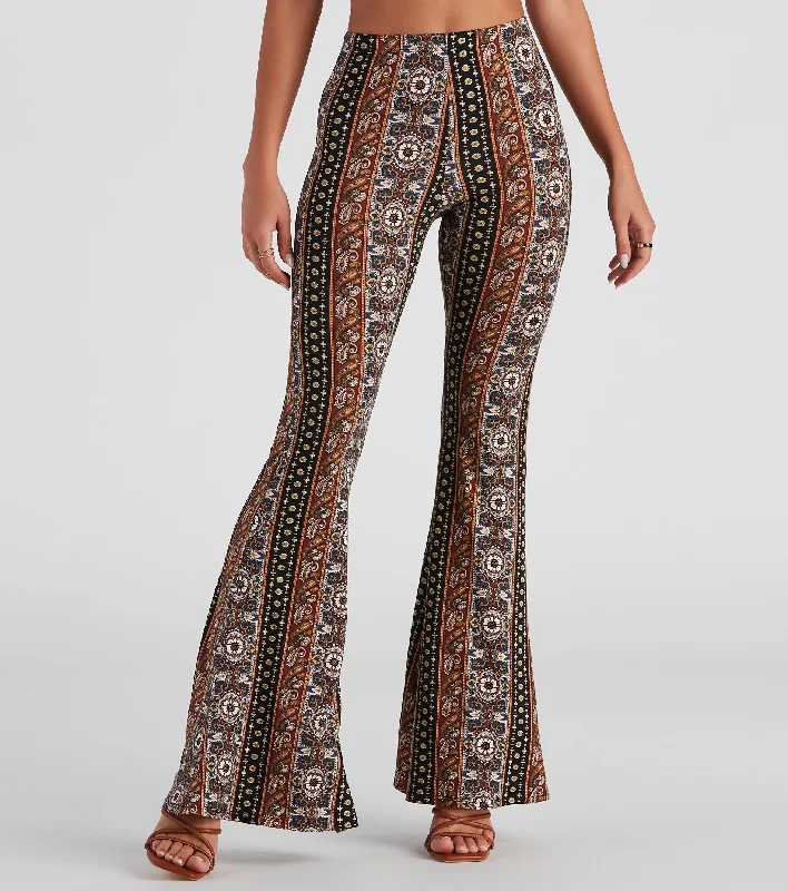 While Supplies Last Sun Dance Paisley Flare Pants