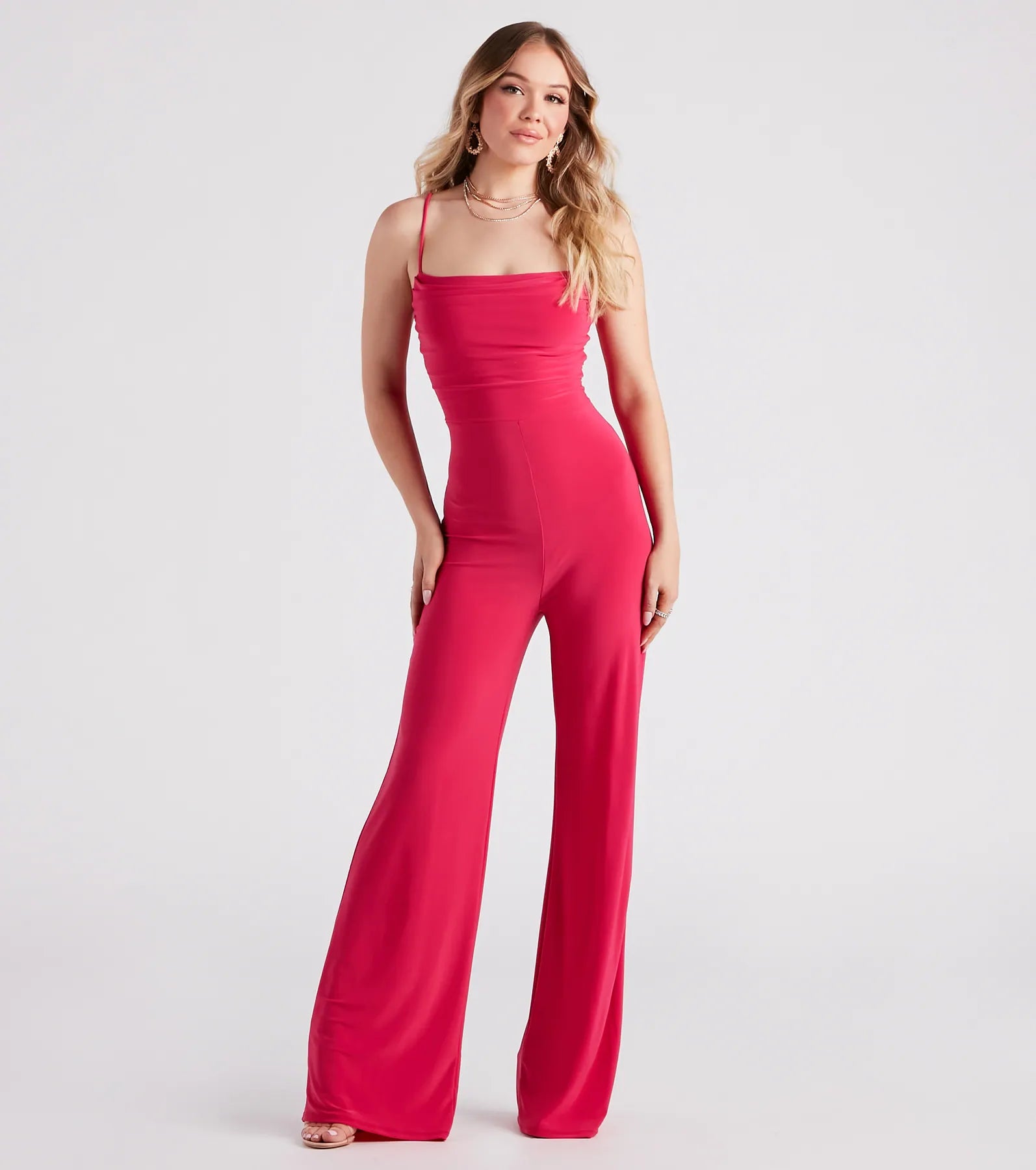 Celebrate the Weekend with Discounts Dressy And Chic Wide-Leg Jumpsuit