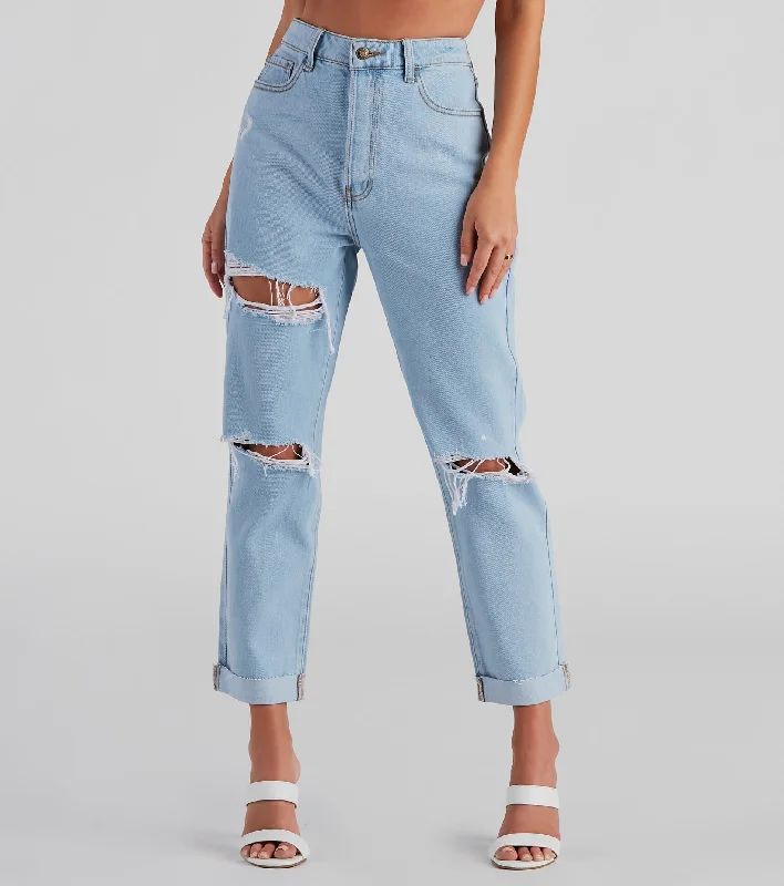 Weekend Bargains to Indulge In Amanda High Rise Boyfriend Jeans By Windsor Denim