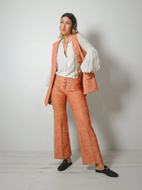 Special Price 1960's Wool Tweed Pant Suit
