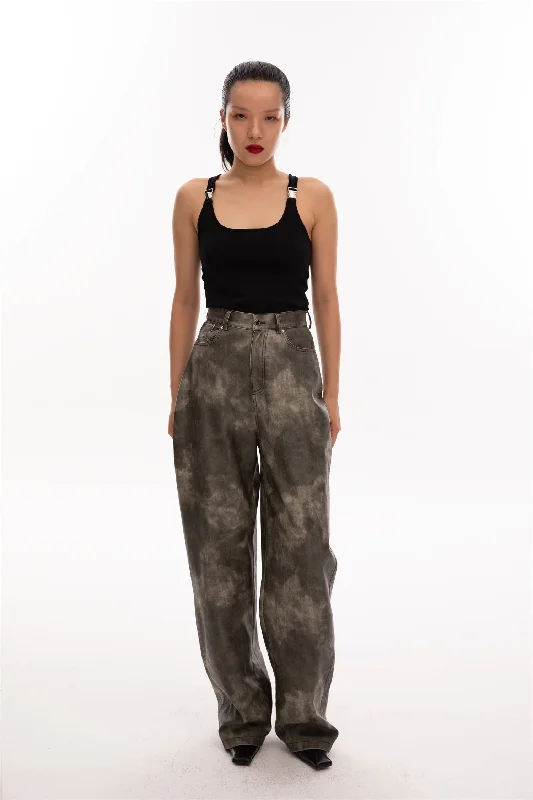 Weekend Bargains to Indulge In relaxed pant in washed leather
