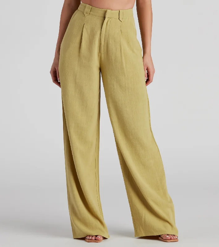 Today Only On The Move Linen Wide Leg Pants