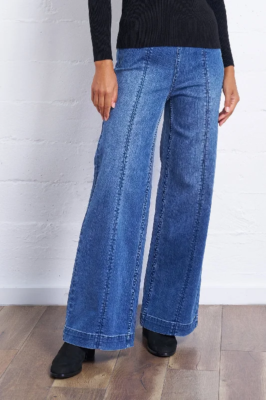 Reduced Price Wide Leg Stretch Jean