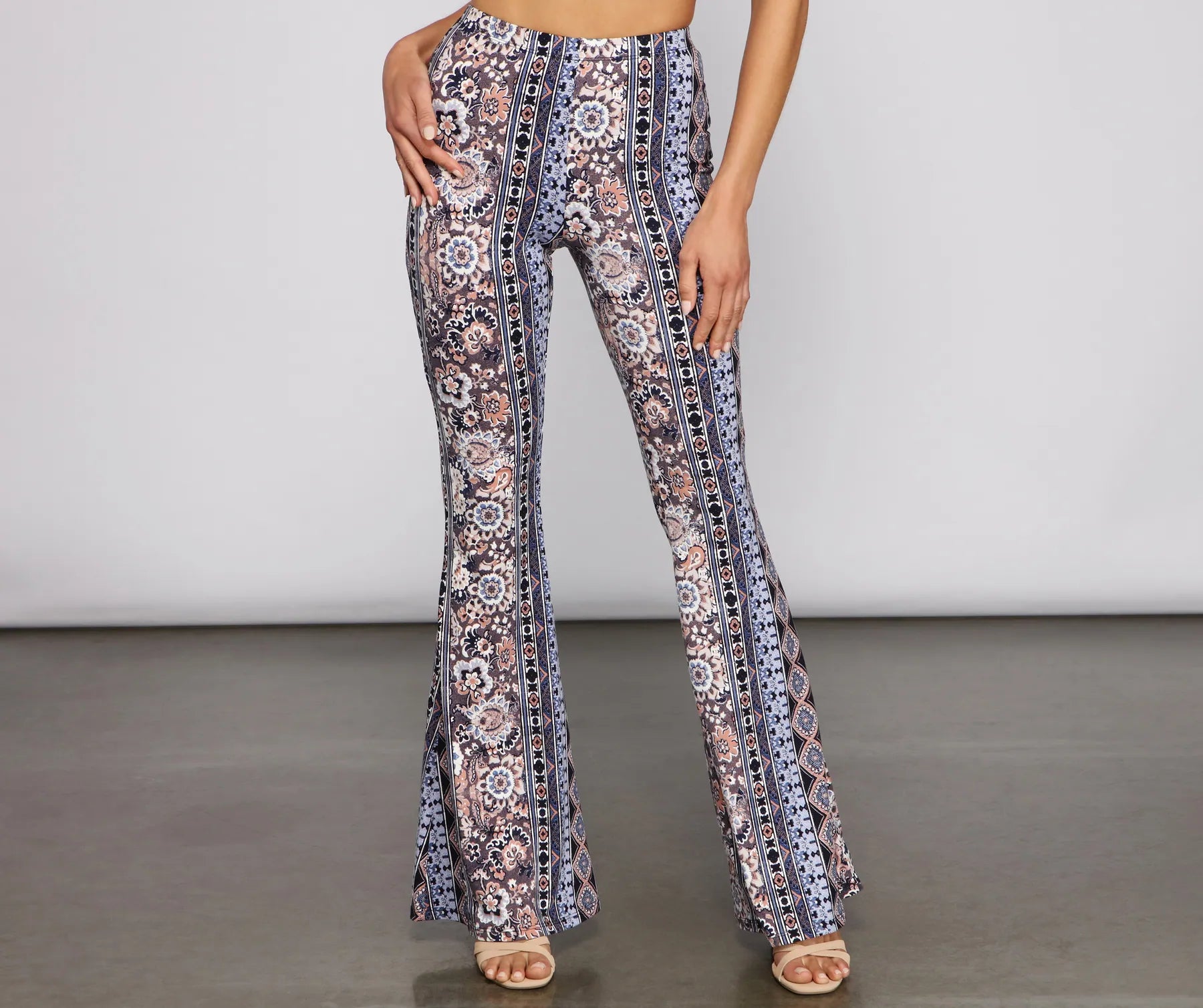 Super Deal Dreamy Boho-Chic Flare Pants