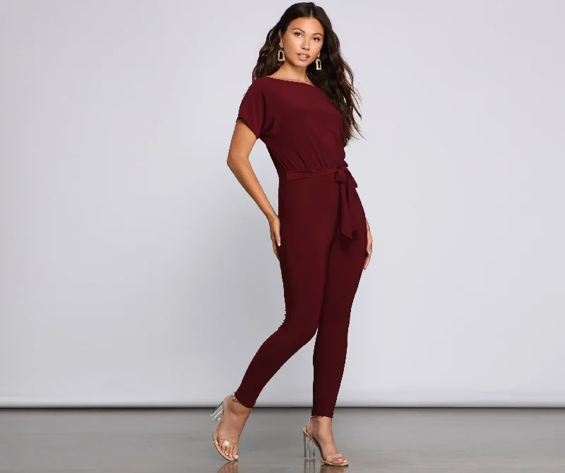 Online Exclusive Chill Out Boat Neck Catsuit