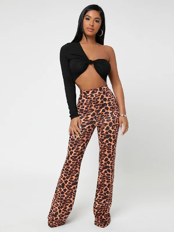 Big Savings Glamorous Leopard High Waist Long Women Pants