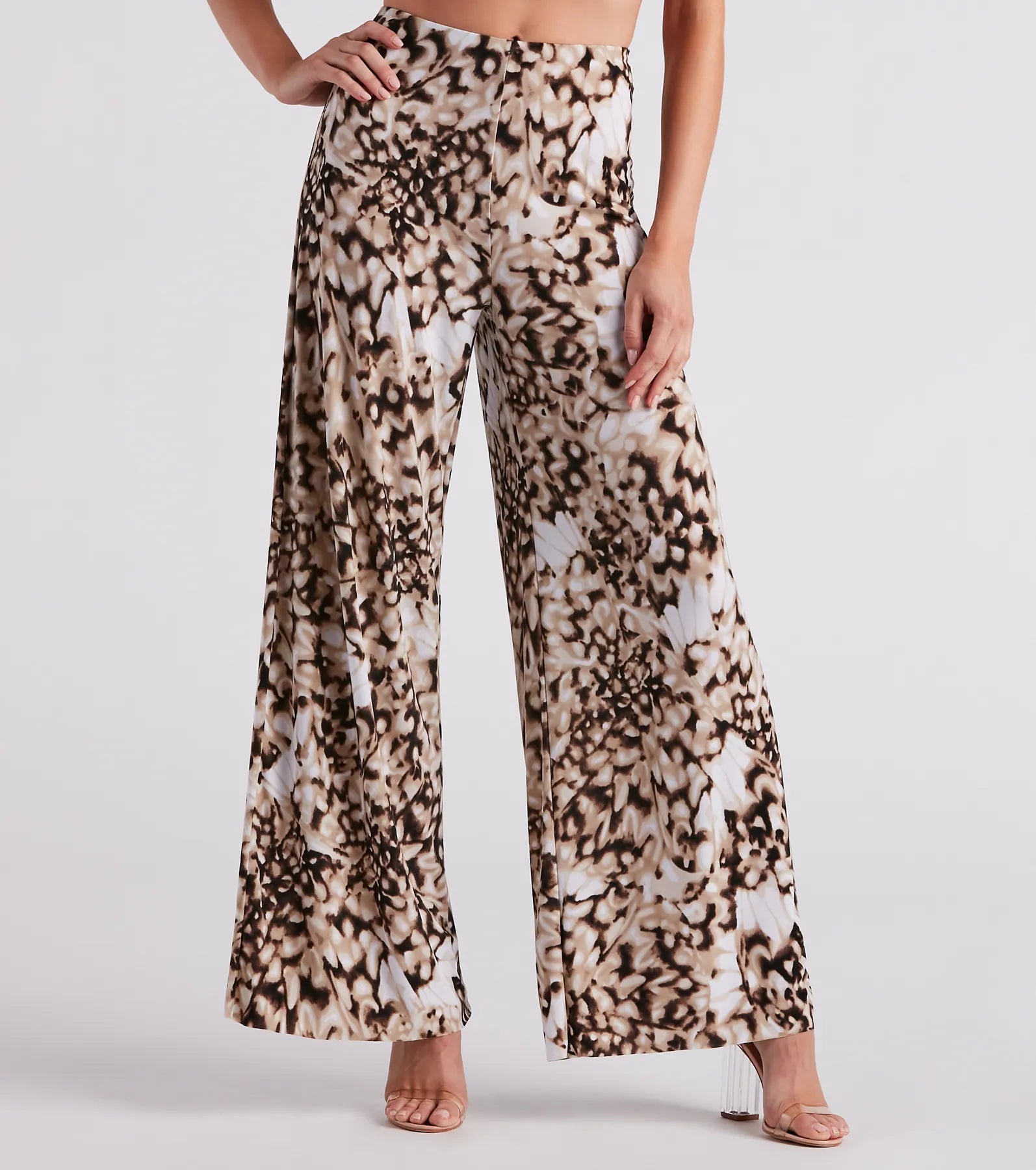 Weekend Specials to Indulge In Cause Commotion Printed Wide Leg Pants