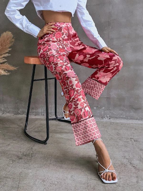 Exclusive Offers Boho Floral Natural Long Women Pants