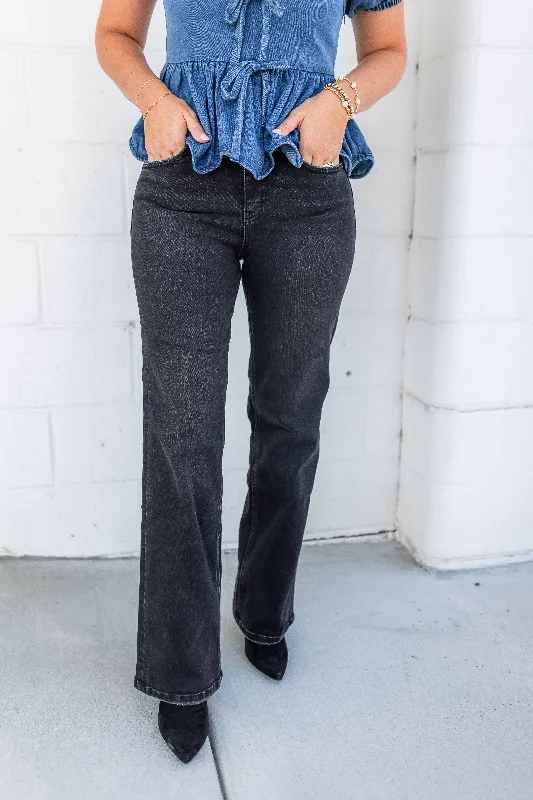 Limited Availability The Raven High Rise Black Denim