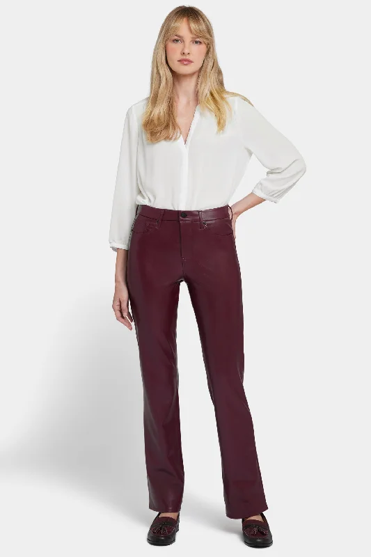 Lowest Price Faux Leather Marilyn Straight Pants - Tavern