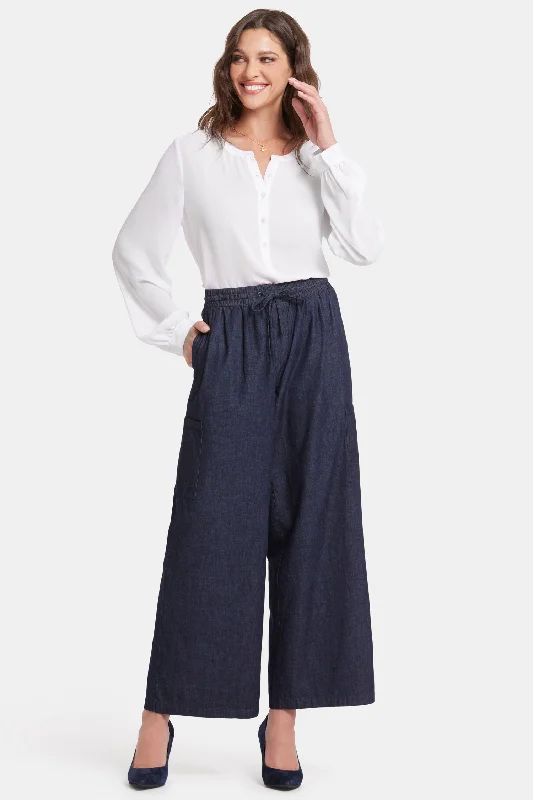 Great Deals Whitney Pull-On Cargo Ankle Pants  - Bay Blue