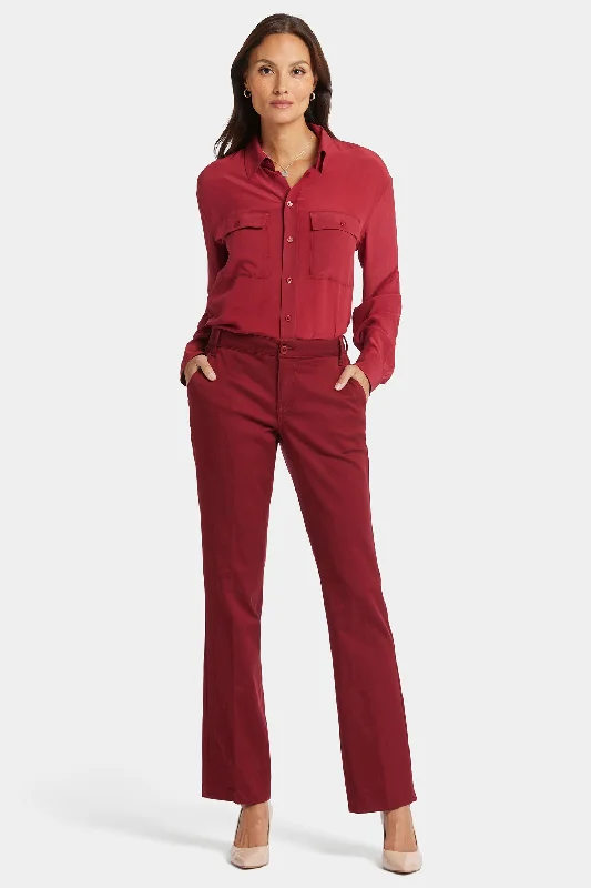 Early Bird Discount Barbara Bootcut Trouser Pants - Wild Currant