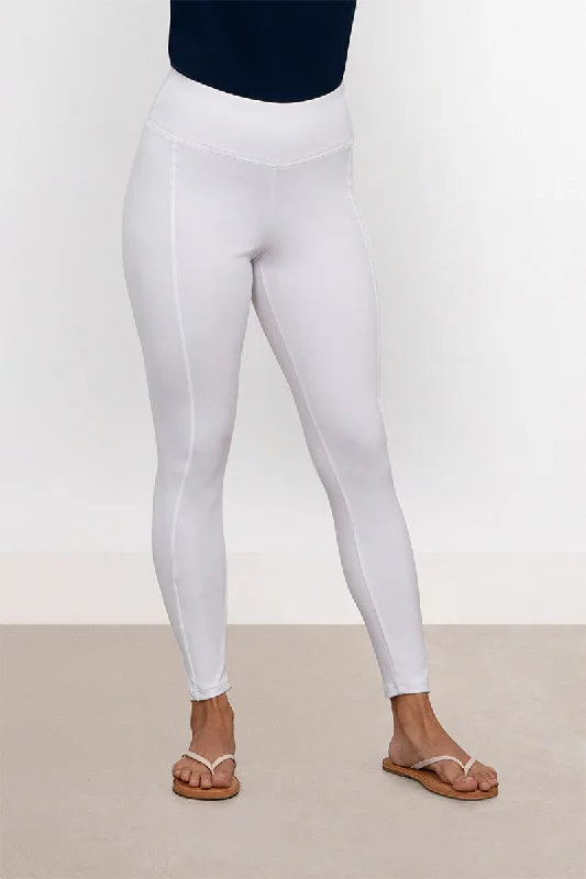 Markdown Sale Lux Ponte Mix Legging | White