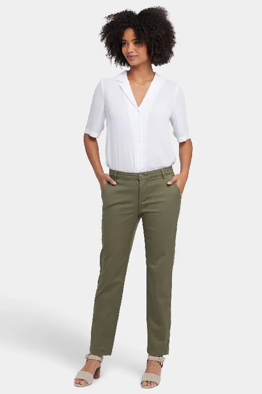 Deal Frenzy Sadie Slim Pants - Avocado