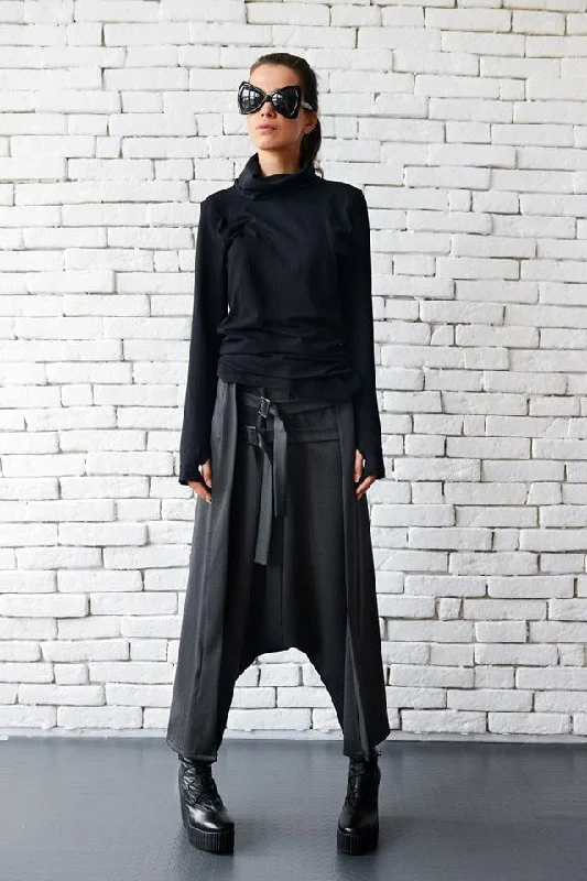 Weekend Deals You Can't Resist Casual Drop Crotch Harem Pants