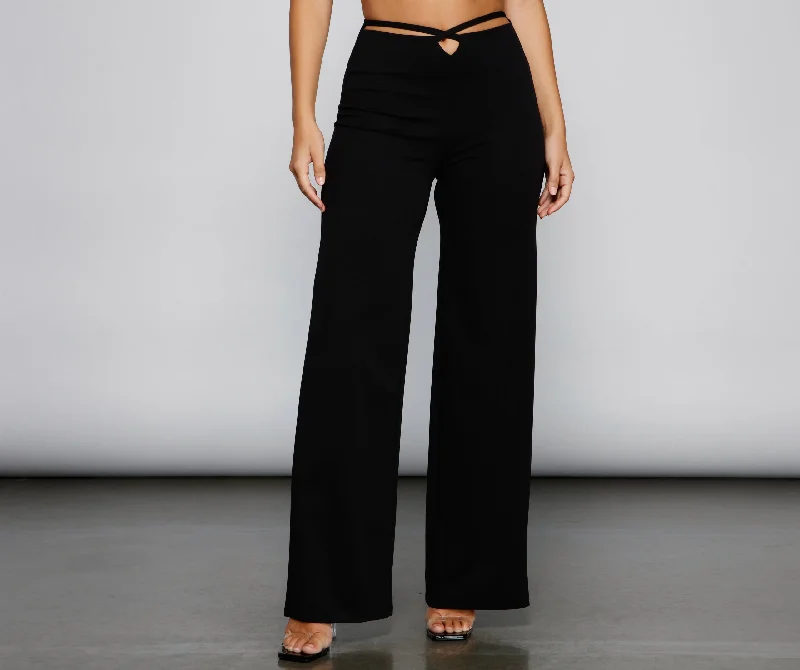Markdowns So Sleek Flared High Waist Pants