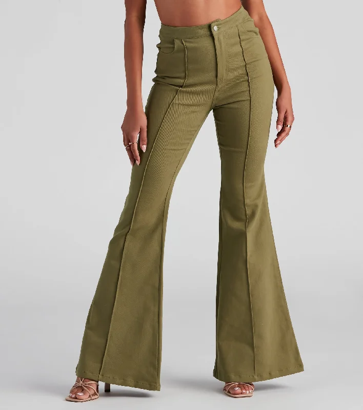 Special Price Carefree High Rise Flare Denim Pants