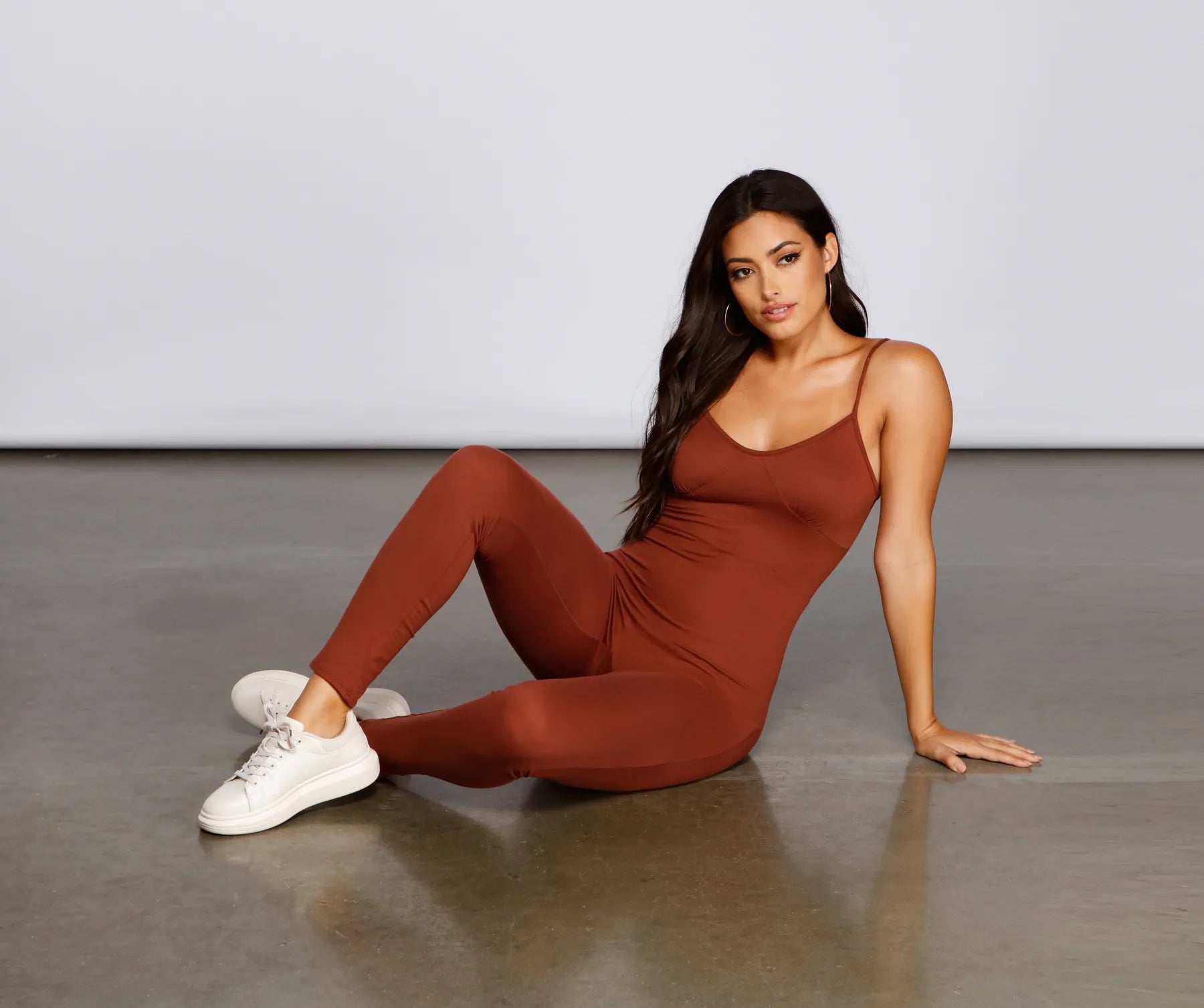 Deal of the Day Classically Chic Brushed Knit Jumpsuit