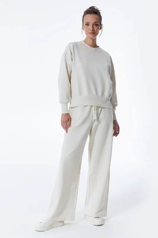 Unmissable Sale Lea Elastic Waist Pants Off White