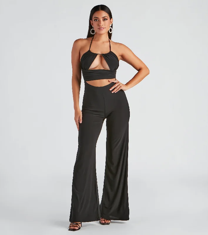 Can't Beat Head Over Heels Cutout Jumpsuit