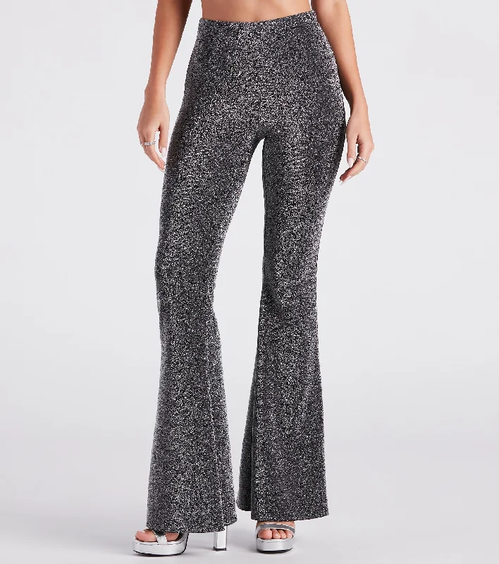 Year-End Clearance At The Disco Glitter Flare Pants