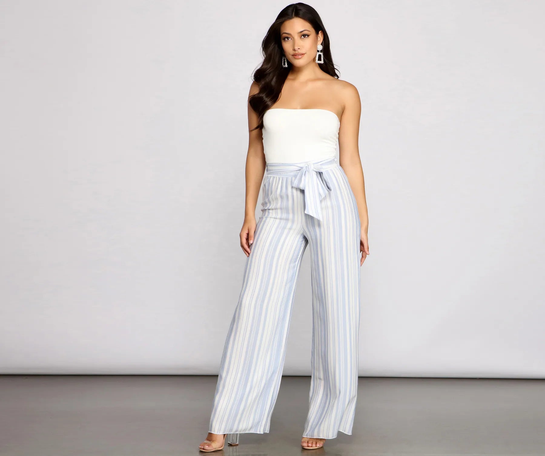 Final Clearance Make It Chic Strapless Jumpsuit