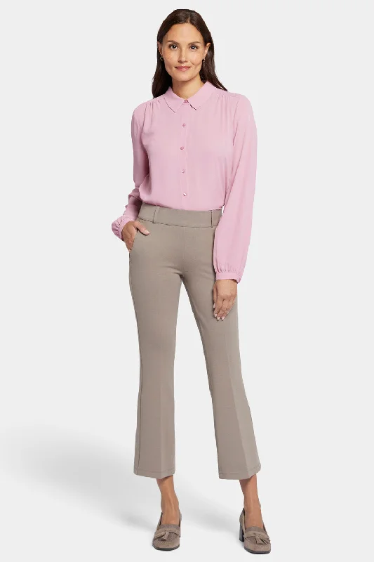 Fantastic Deals Pull-On Flared Ankle Trouser Pants - Saddlewood
