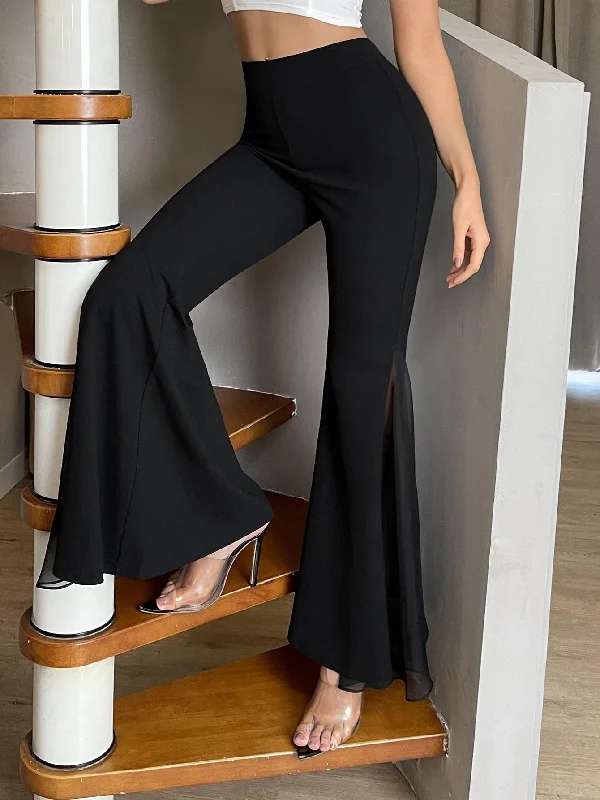 Unmissable Sale Elegant Plain High Waist Long Women Pants